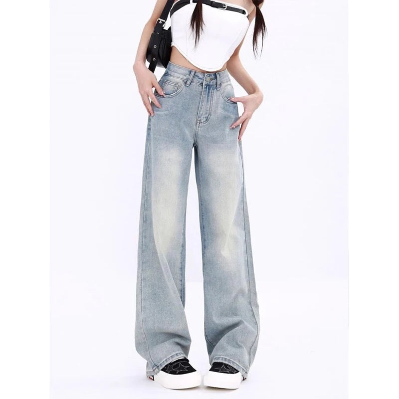 HK BLUE BAGGY JEANS