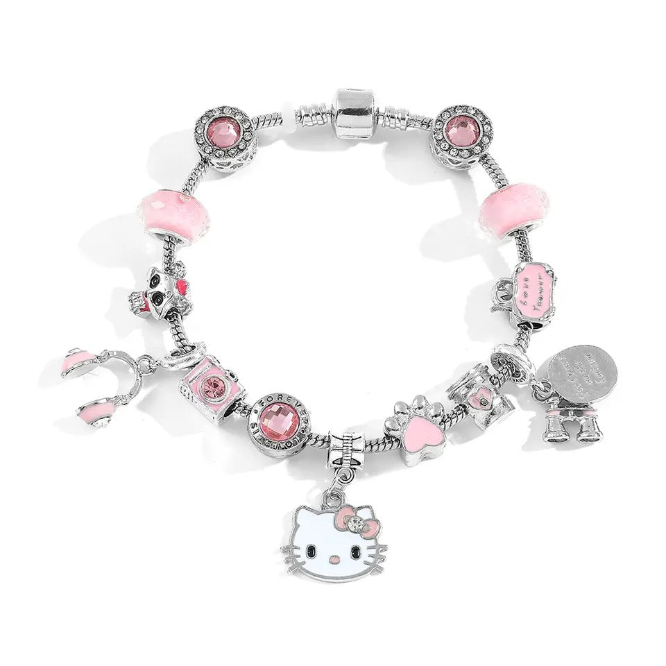 HK PINK CHARM BRACELET