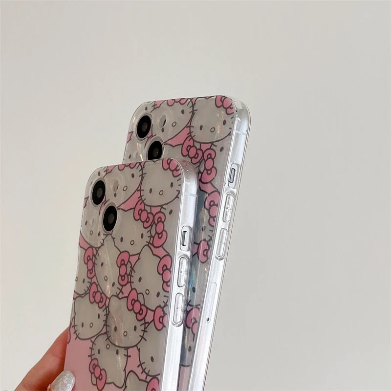 HK PINK HOLOGRAPHIC PHONE CASE