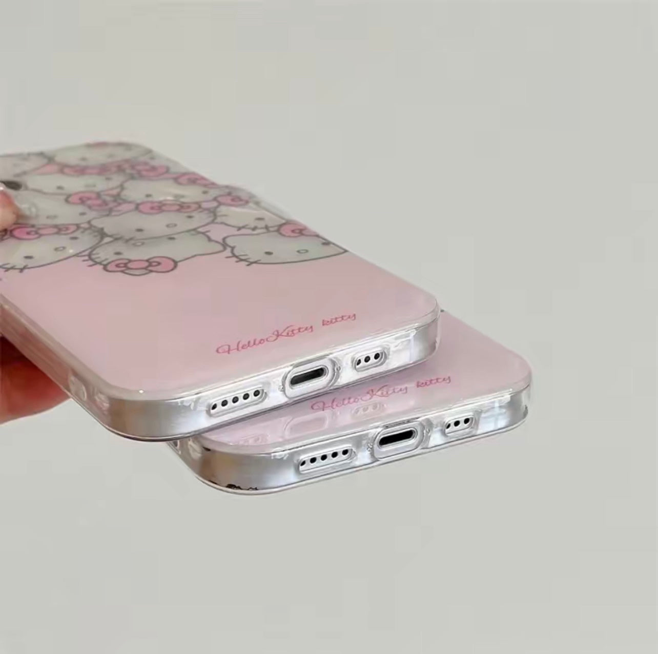 HK PINK HOLOGRAPHIC PHONE CASE