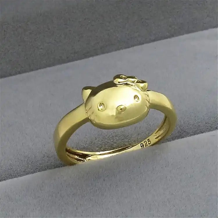 HK GOLD ADJUSTABLE RING