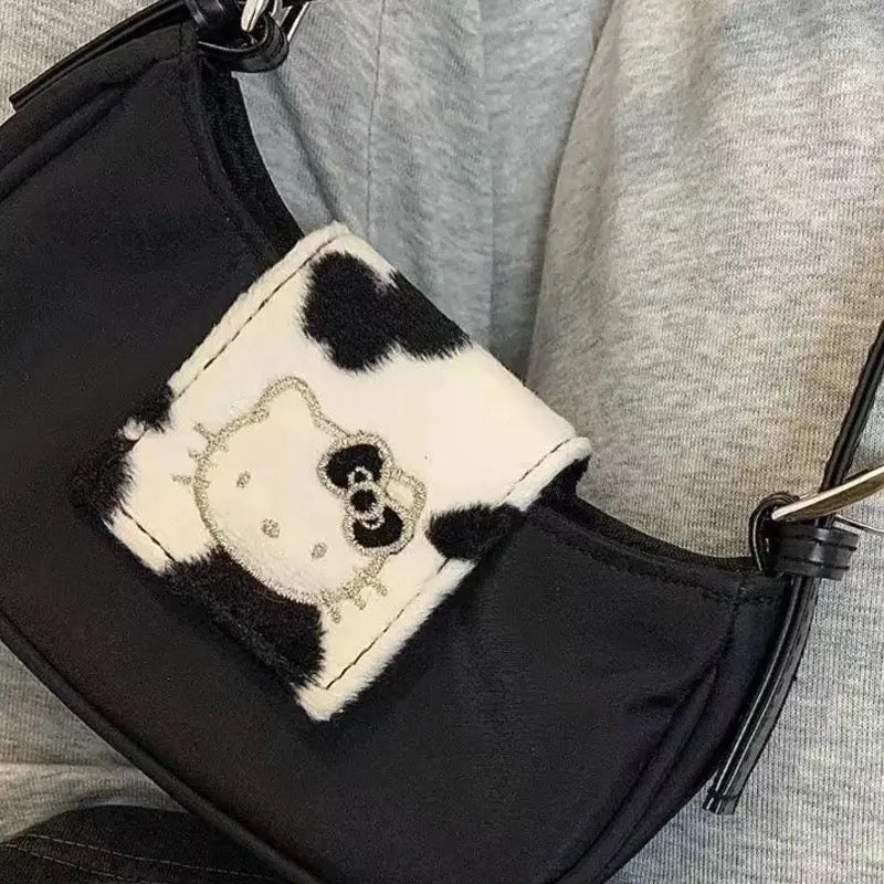 HK COW PRINT BAG