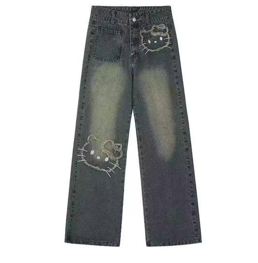 HK EMBROIDERY JEANS