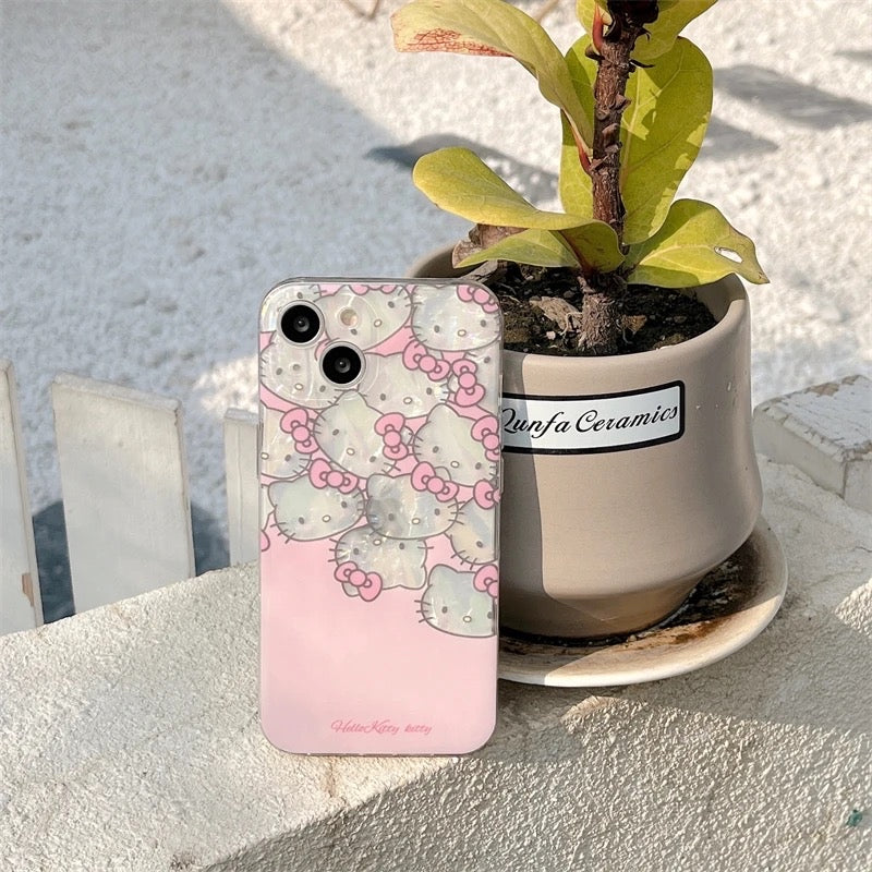 HK PINK HOLOGRAPHIC PHONE CASE