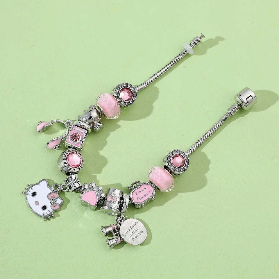 HK PINK CHARM BRACELET