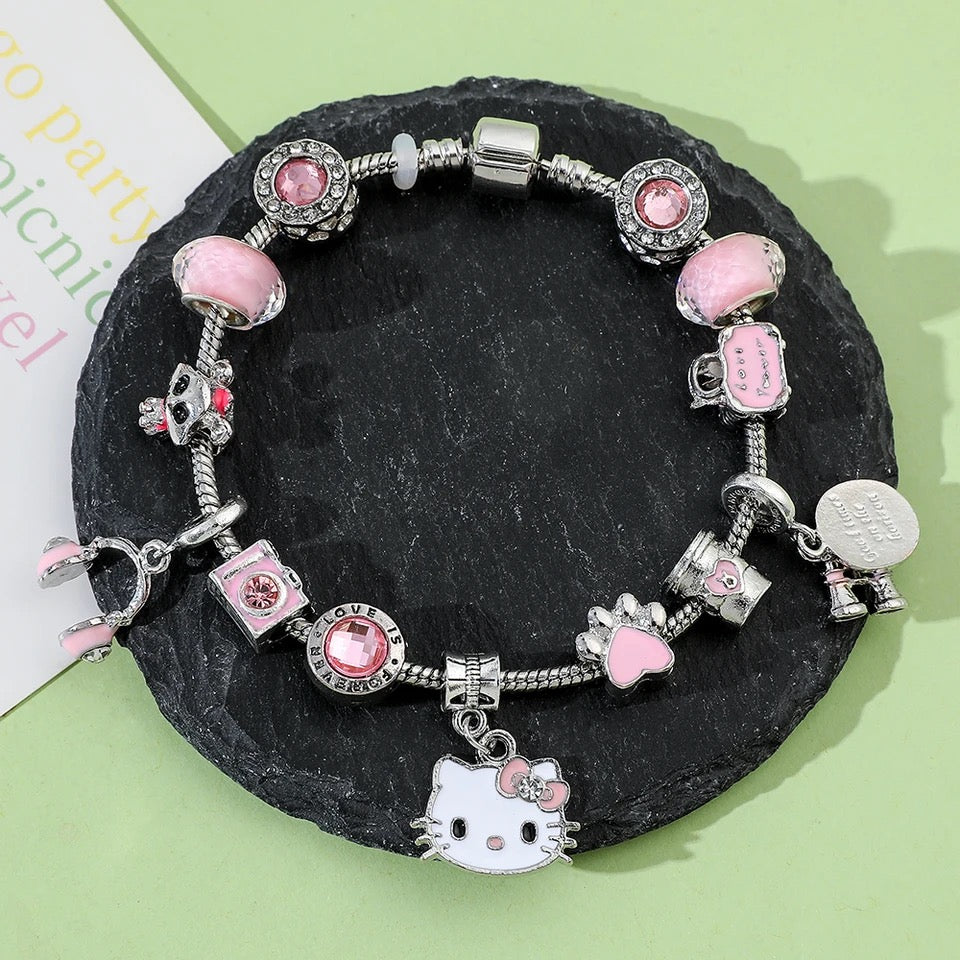 HK PINK CHARM BRACELET