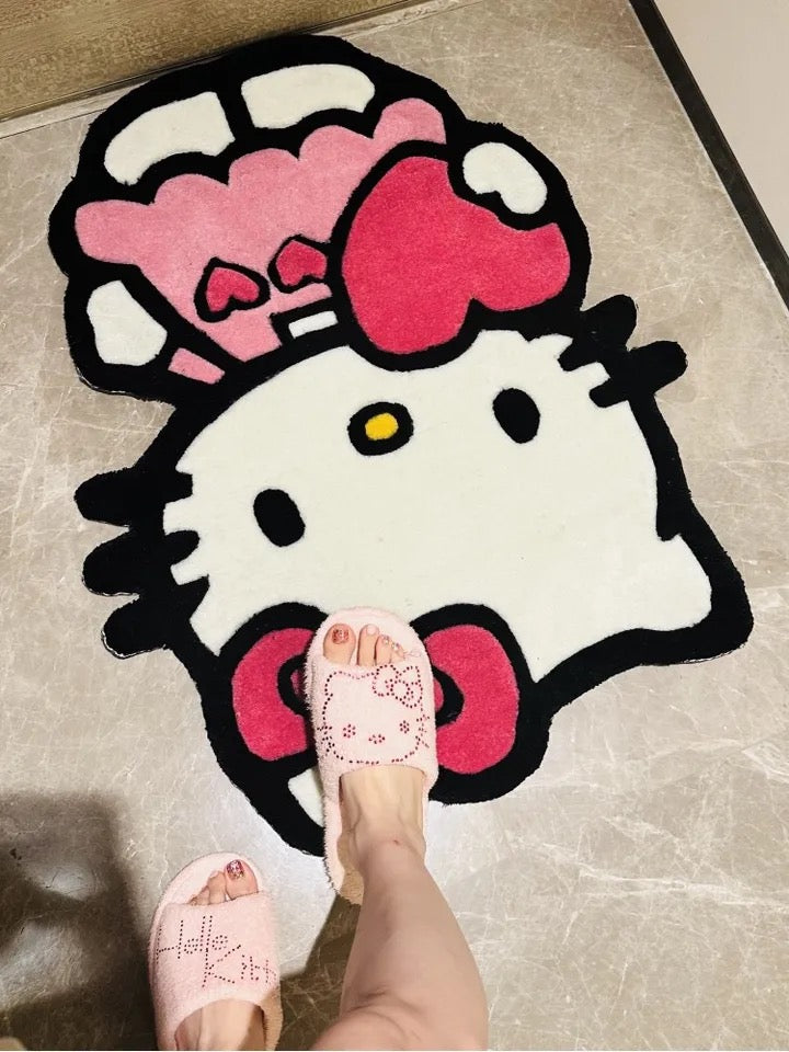 HK HEART PINK RUG