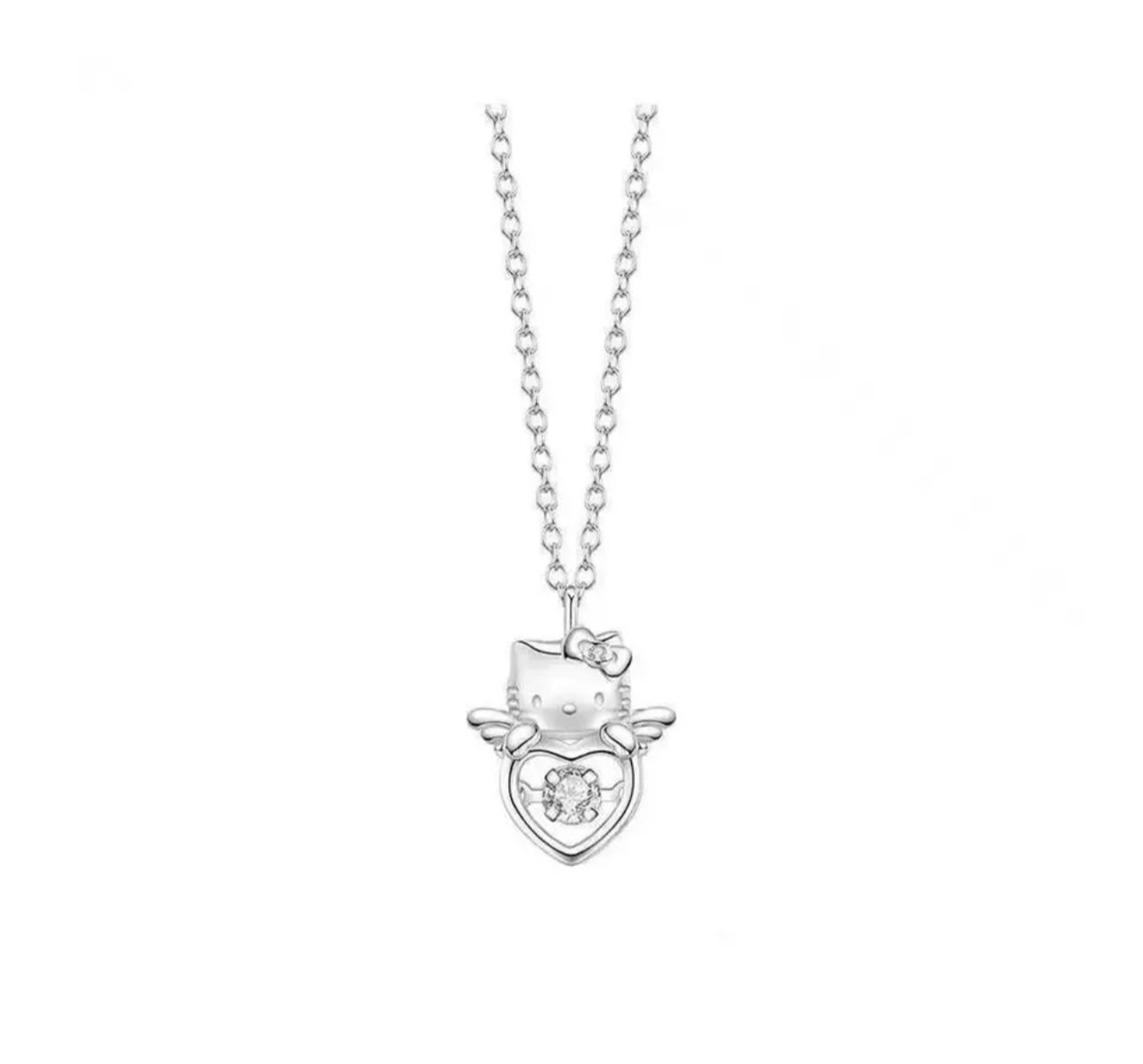 HK ANGEL SILVER GEM NECKLACE