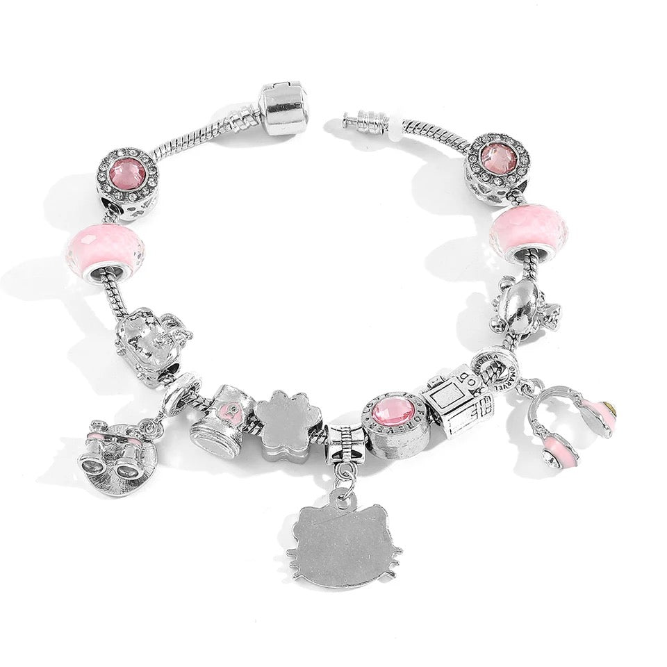 HK PINK CHARM BRACELET